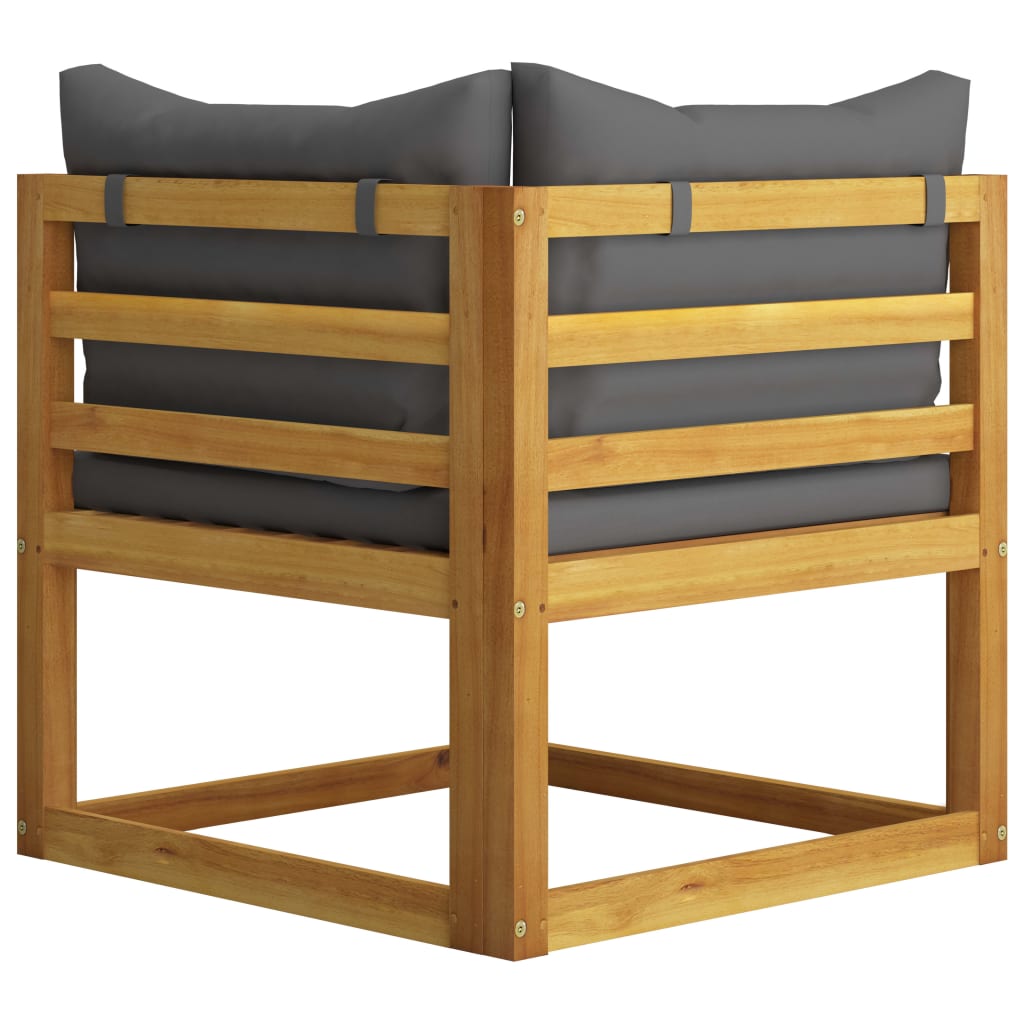 vidaXL 8-tlg. Garten-Lounge-Set mit Auflagen Massivholz Akazie