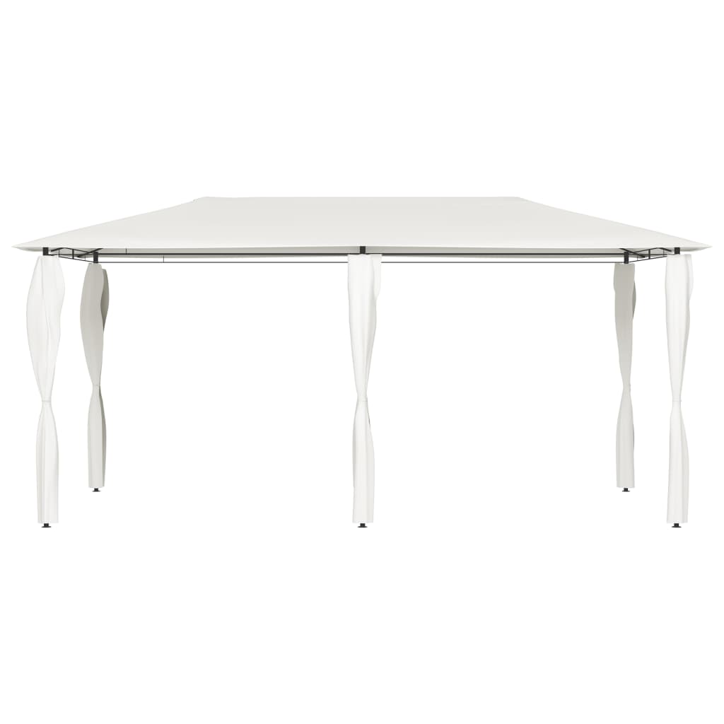 vidaXL Pavillon mit Pfostenverkleidung 2,98x5,3x2,59 m Creme 160 g/m²