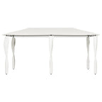 vidaXL Pavillon mit Pfostenverkleidung 2,98x5,3x2,59 m Creme 160 g/m²