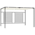 vidaXL Pavillon mit Ausziehbarem Dach 3x4x2,3 m Cremeweiß 180 g/m²