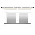 vidaXL Pavillon mit Ausziehbarem Dach 3x4x2,3 m Cremeweiß 180 g/m²