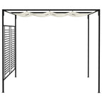 vidaXL Pavillon mit Ausziehbarem Dach 3x4x2,3 m Cremeweiß 180 g/m²