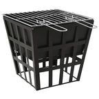 vidaXL 2-in-1 Feuerstelle und Grill 34x34x48 cm Stahl