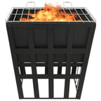 vidaXL 2-in-1 Feuerstelle und Grill 34x34x48 cm Stahl