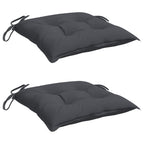 vidaXL Stuhlkissen 2 Stk. Anthrazit 40x40x7 cm Oxford-Gewebe