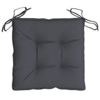 vidaXL Stuhlkissen 2 Stk. Anthrazit 40x40x7 cm Oxford-Gewebe