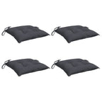 vidaXL Stuhlkissen 4 Stk. Anthrazit 40x40x7 cm Oxford-Gewebe