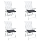 vidaXL Stuhlkissen 4 Stk. Anthrazit 40x40x7 cm Oxford-Gewebe