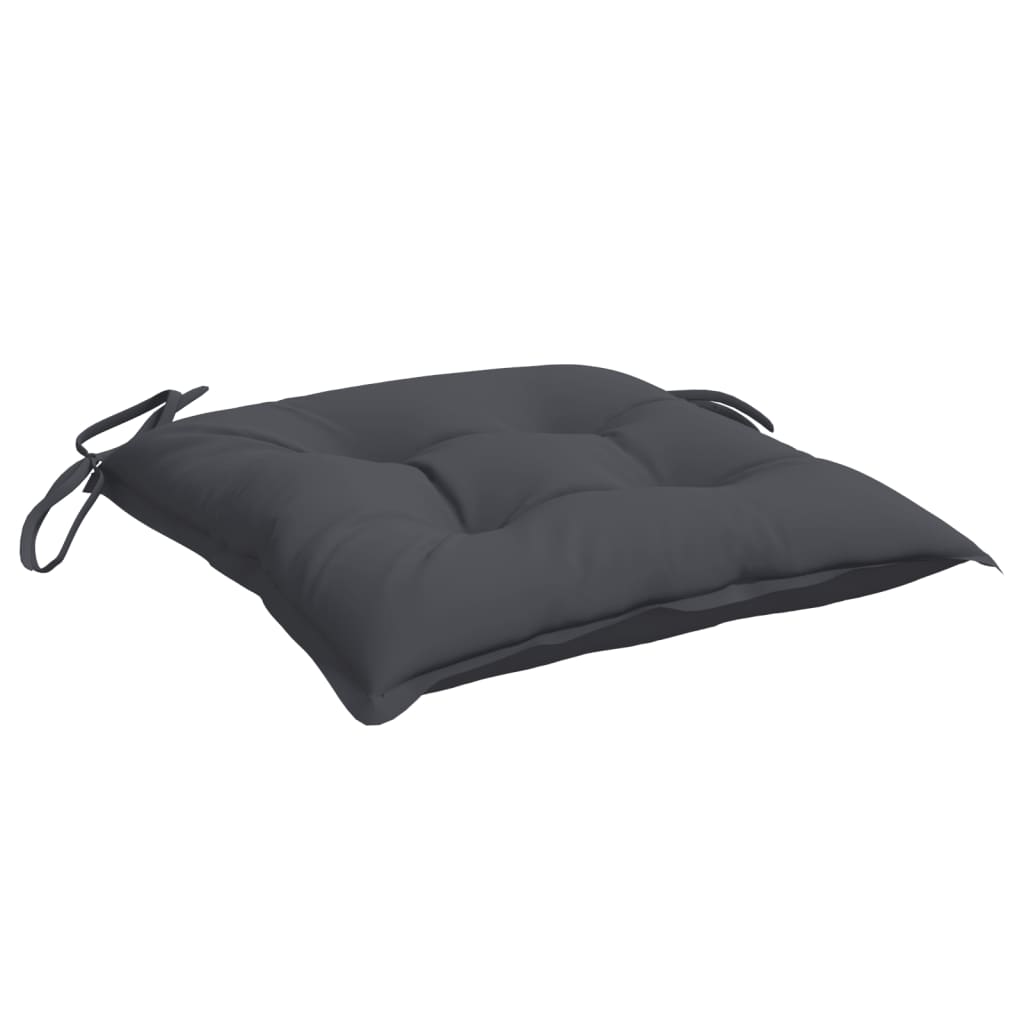 vidaXL Stuhlkissen 4 Stk. Anthrazit 40x40x7 cm Oxford-Gewebe