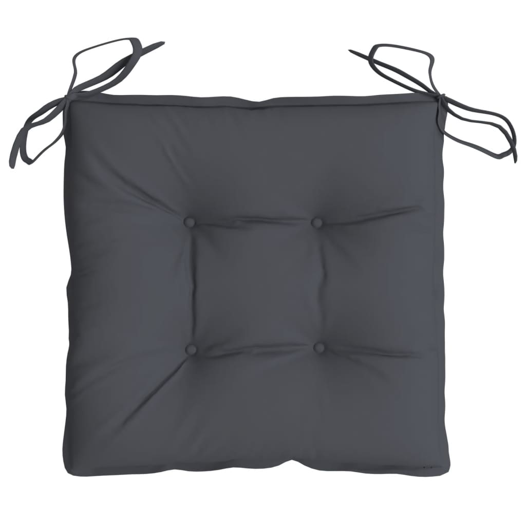 vidaXL Stuhlkissen 4 Stk. Anthrazit 40x40x7 cm Oxford-Gewebe