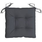 vidaXL Stuhlkissen 4 Stk. Anthrazit 40x40x7 cm Oxford-Gewebe
