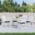 vidaXL Stuhlkissen 4 Stk. Anthrazit 40x40x7 cm Oxford-Gewebe