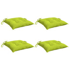 vidaXL Stuhlkissen 4 Stk. Knallgrün 40x40x7 cm Oxford-Gewebe