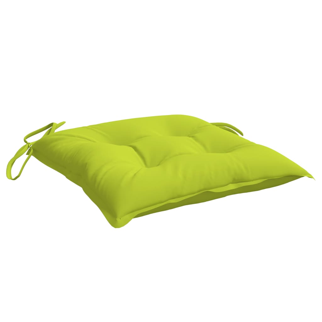 vidaXL Stuhlkissen 4 Stk. Knallgrün 40x40x7 cm Oxford-Gewebe
