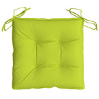 vidaXL Stuhlkissen 4 Stk. Knallgrün 40x40x7 cm Oxford-Gewebe