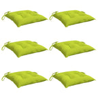 vidaXL Stuhlkissen 6 Stk. Knallgrün 40x40x7 cm Oxford-Gewebe