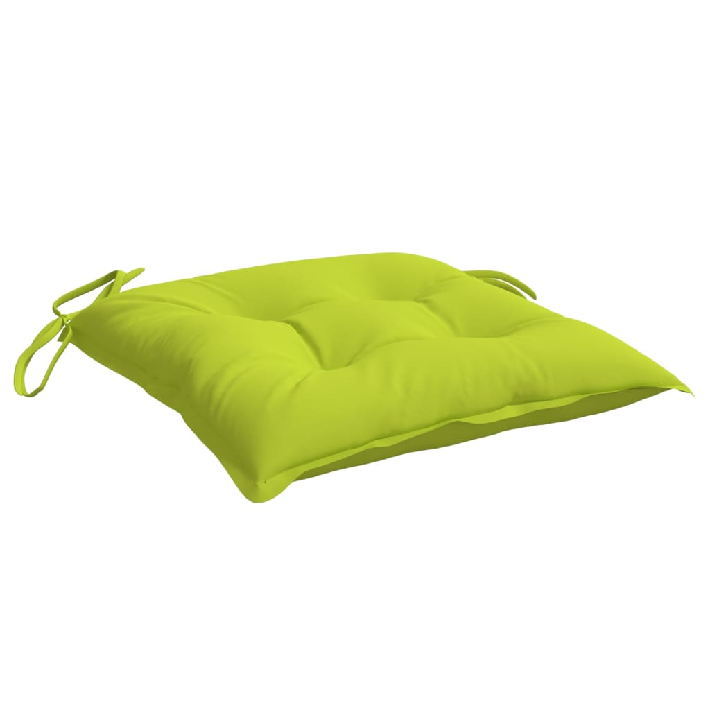 vidaXL Stuhlkissen 6 Stk. Knallgrün 40x40x7 cm Oxford-Gewebe