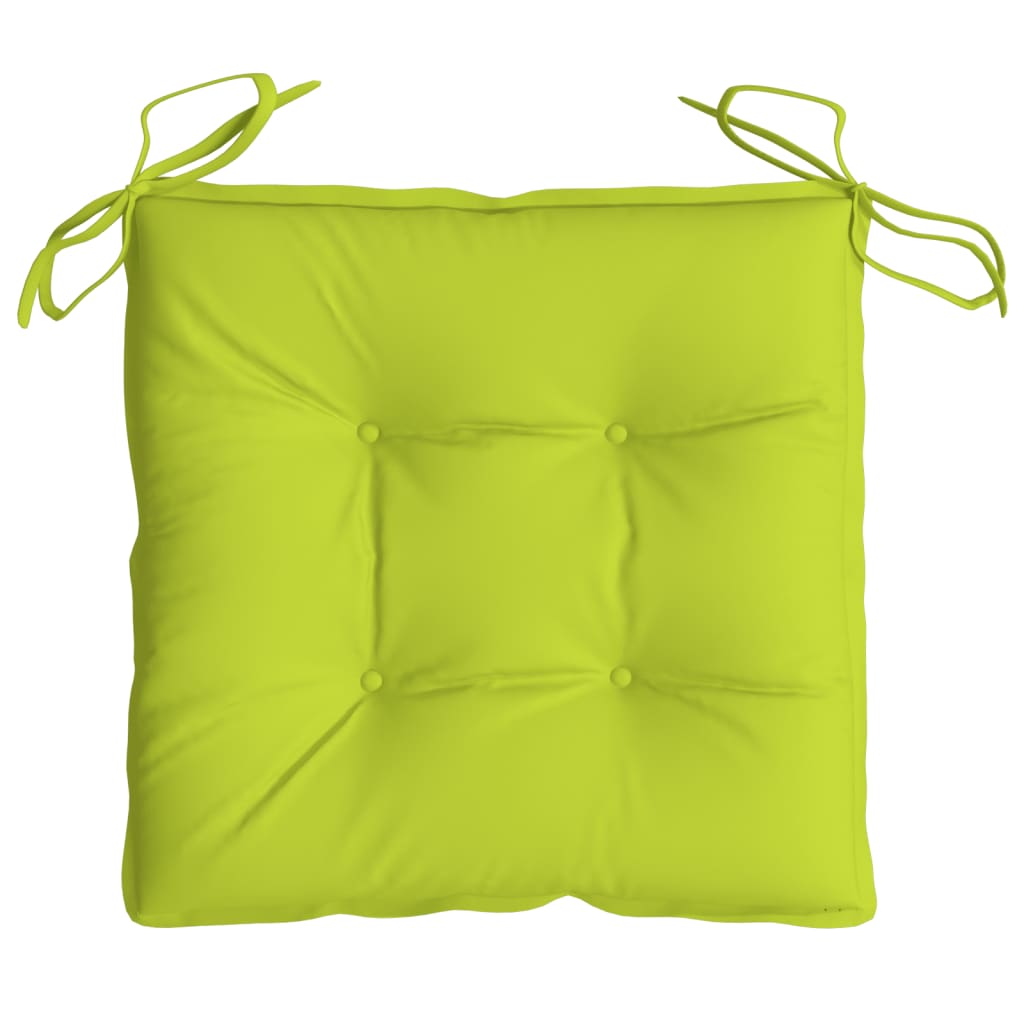 vidaXL Stuhlkissen 6 Stk. Knallgrün 40x40x7 cm Oxford-Gewebe