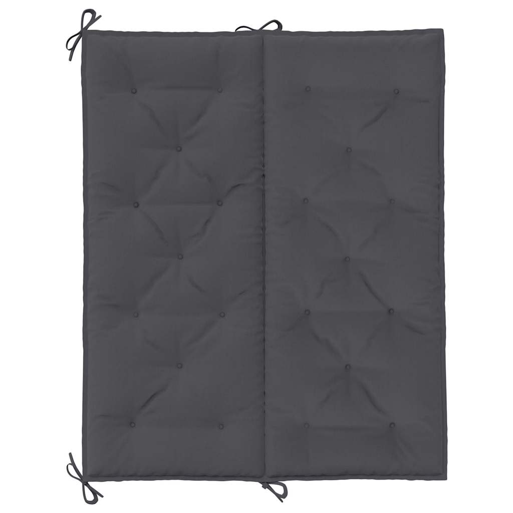 vidaXL Gartenbank-Auflage Anthrazit 120x(50+50)x7 cm Oxford-Gewebe