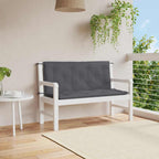 vidaXL Gartenbank-Auflage Anthrazit 120x(50+50)x7 cm Oxford-Gewebe