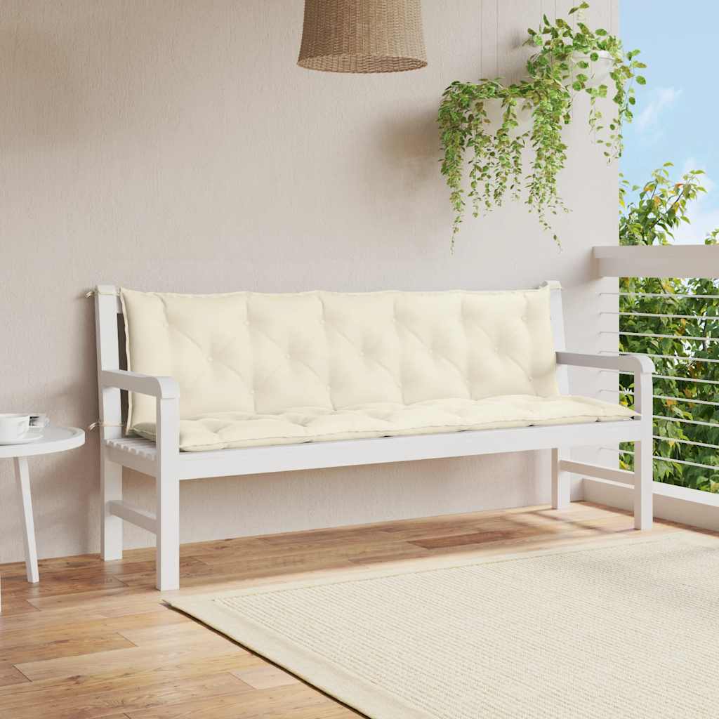 vidaXL Gartenbank-Auflage Anthrazit 180x(50+50)x7 cm Oxford-Gewebe