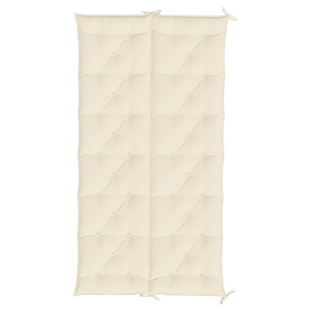 vidaXL Gartenbank-Auflage Cremeweiß 200x(50+50)x7 cm Oxford-Gewebe
