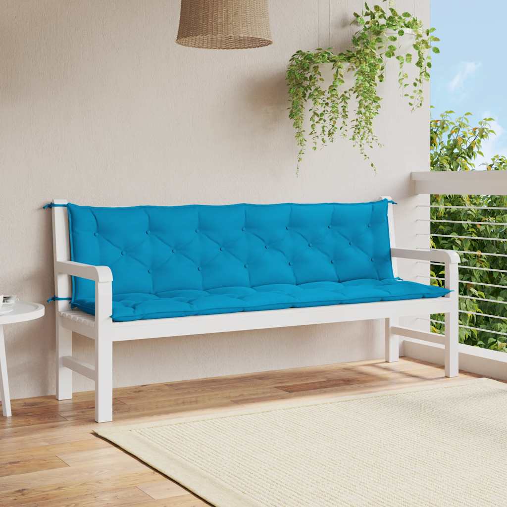 vidaXL Gartenbank-Auflage Cremeweiß 200x(50+50)x7 cm Oxford-Gewebe