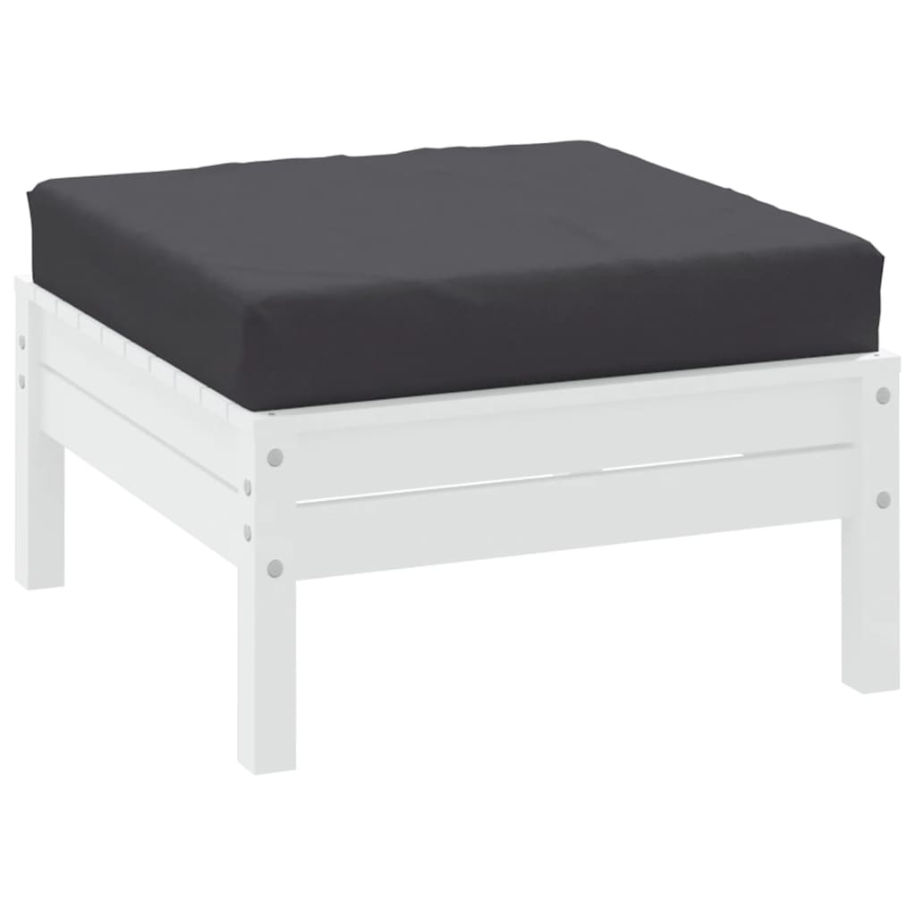 vidaXL Palettenkissen Anthrazit 60x60x6 cm Oxford-Gewebe