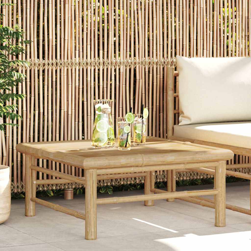 vidaXL Gartentisch 65x65x30 cm Bambus