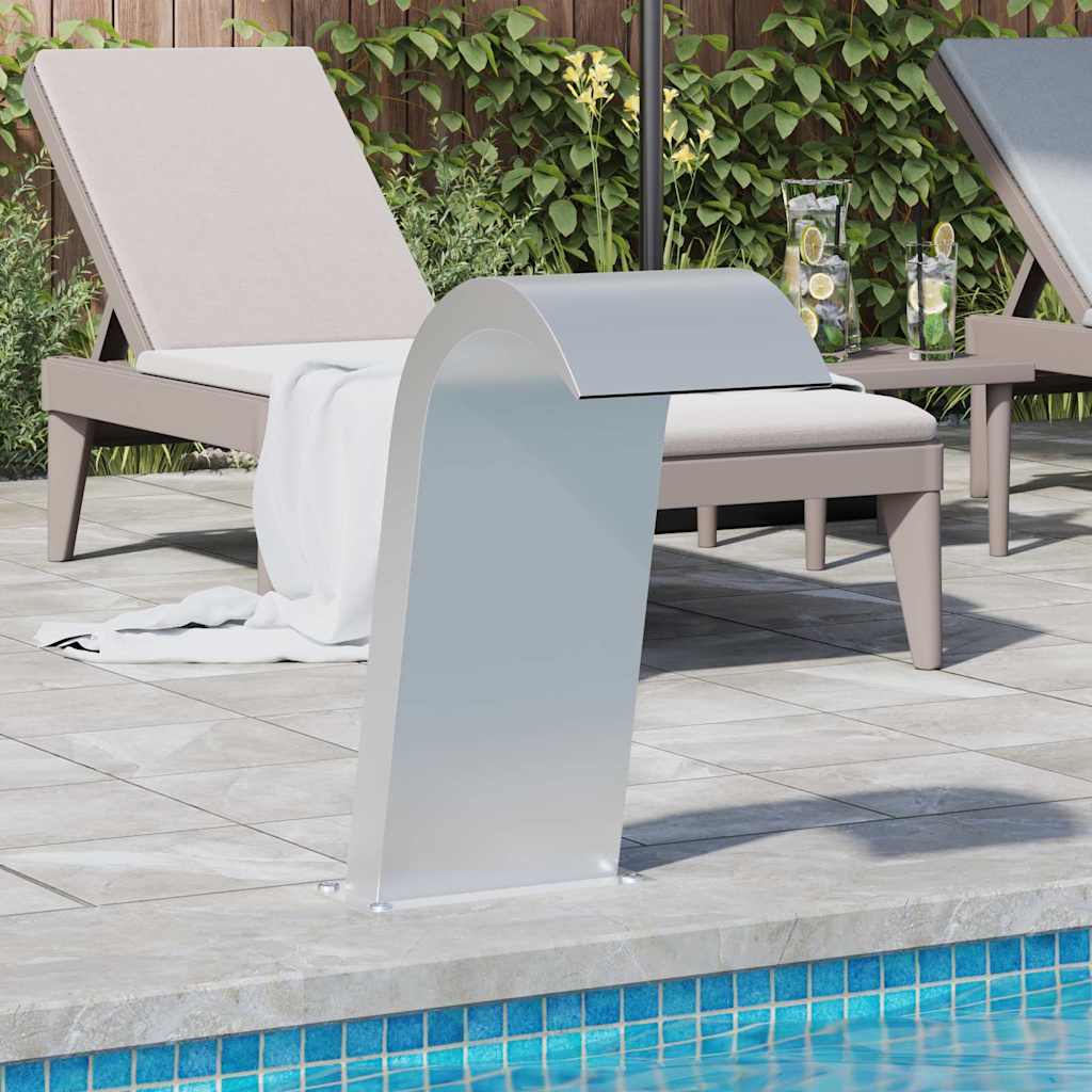 vidaXL Pool-Wasserfall 50x30x60 cm Edelstahl 304