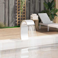 vidaXL Pool-Wasserfall 50x30x60 cm Edelstahl 304
