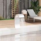 vidaXL Pool-Wasserfall 50x30x60 cm Edelstahl 304