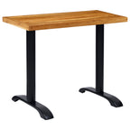 vidaXL Bistrotisch-Gestelle 2 Stk. Schwarz 61x8x72 cm Gusseisen