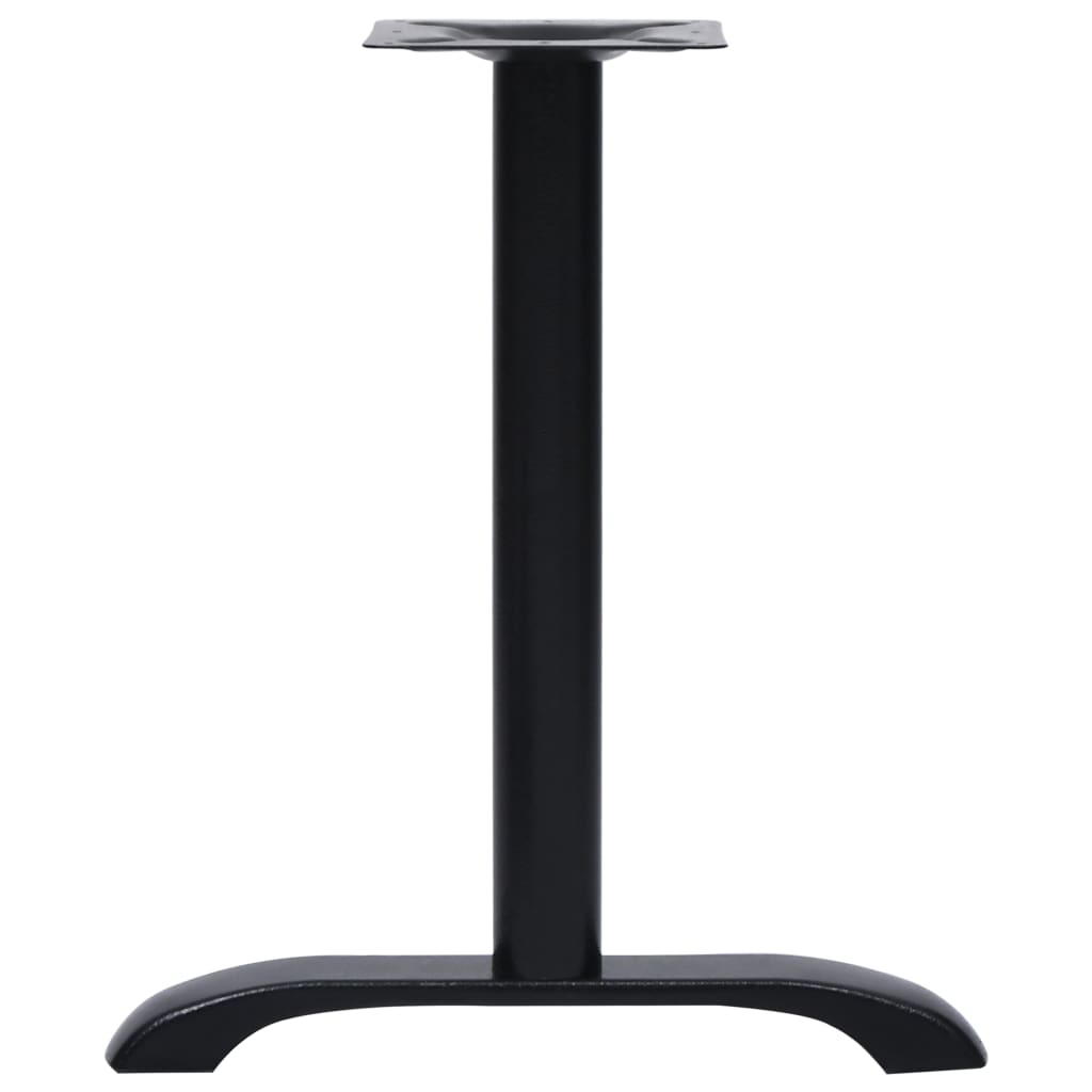 vidaXL Bistrotisch-Gestelle 2 Stk. Schwarz 61x8x72 cm Gusseisen