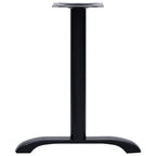 vidaXL Bistrotisch-Gestelle 2 Stk. Schwarz 61x8x72 cm Gusseisen