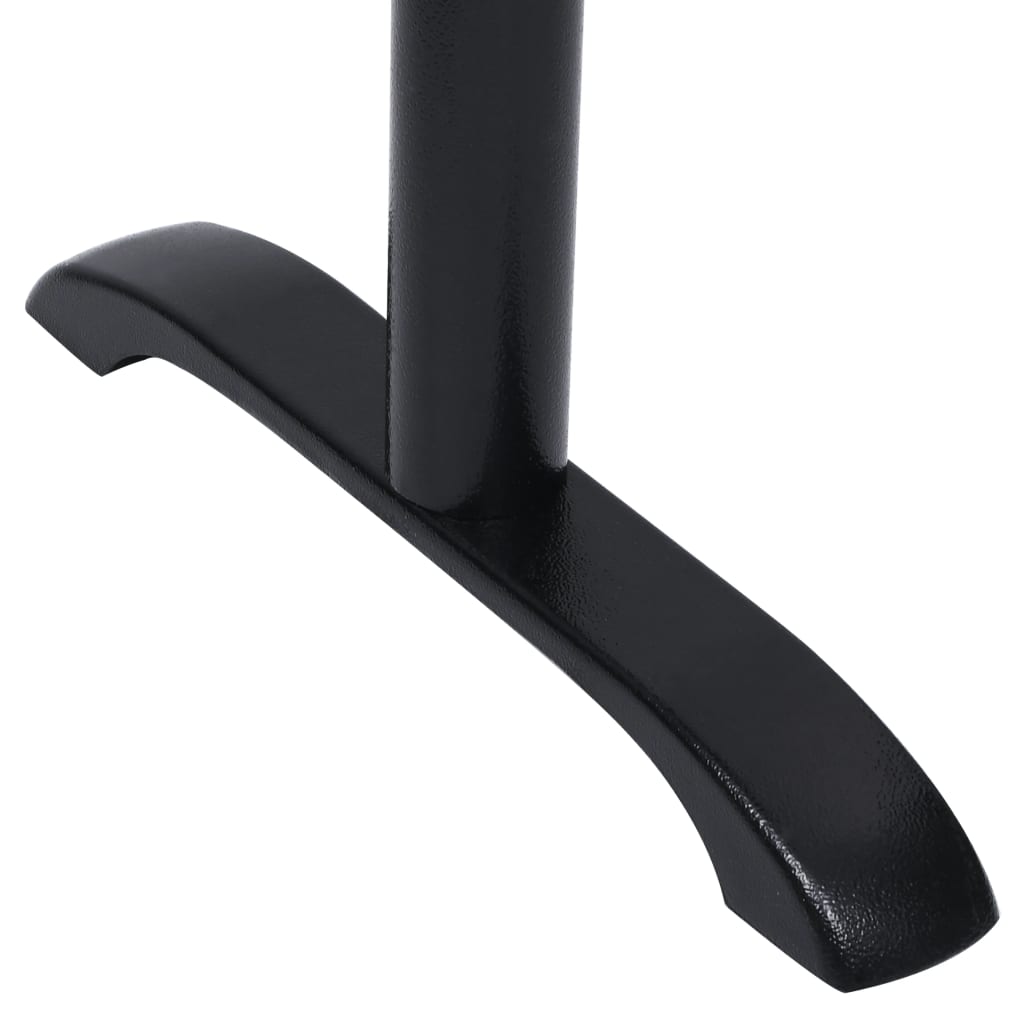 vidaXL Bistrotisch-Gestelle 2 Stk. Schwarz 61x8x72 cm Gusseisen