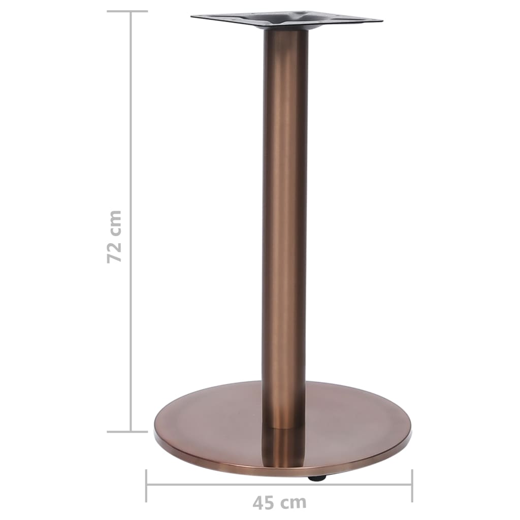 vidaXL Bistrotisch-Gestell Golden Ø45x72 cm Edelstahl