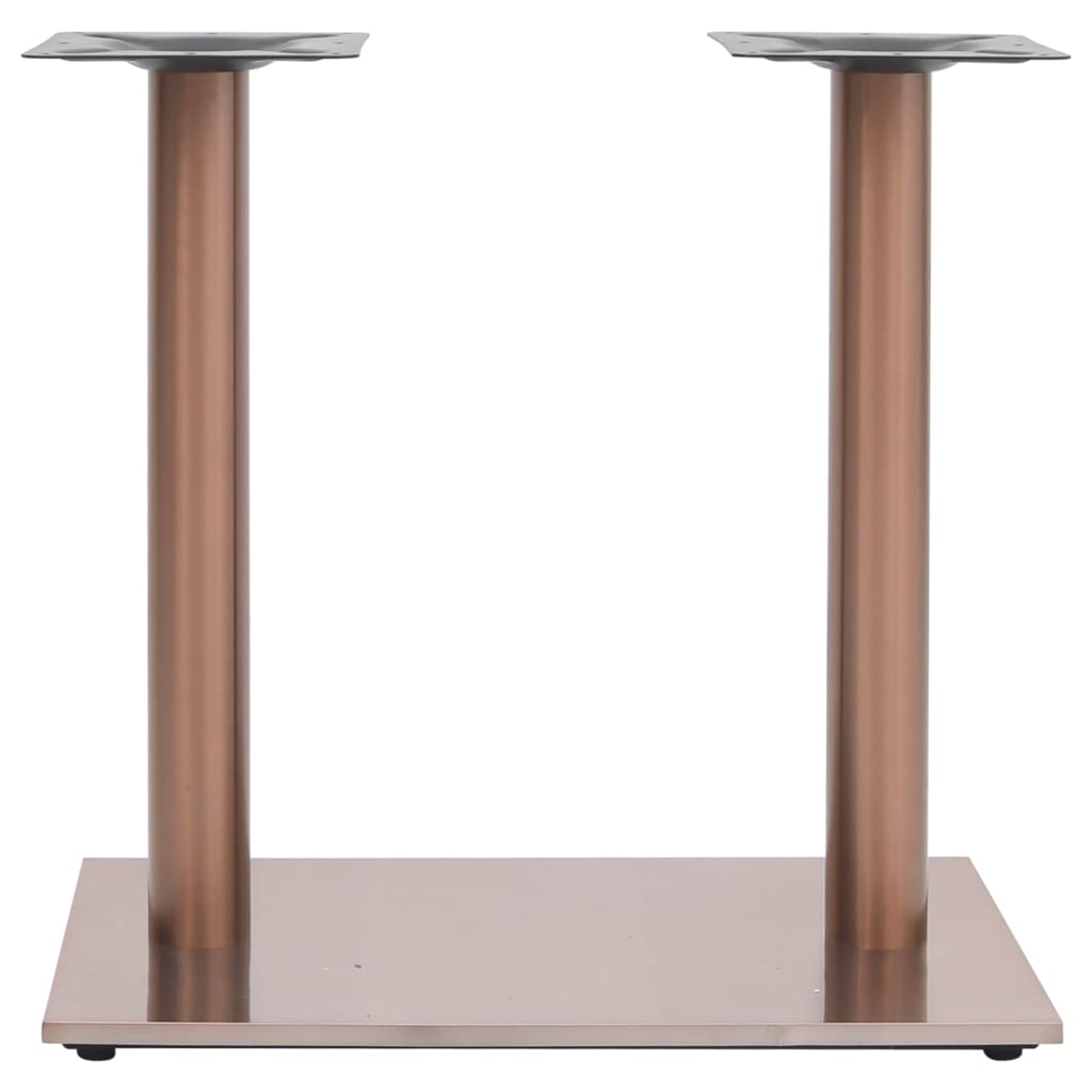 vidaXL Bistrotisch-Gestell Messing 70x40x72 cm Edelstahl
