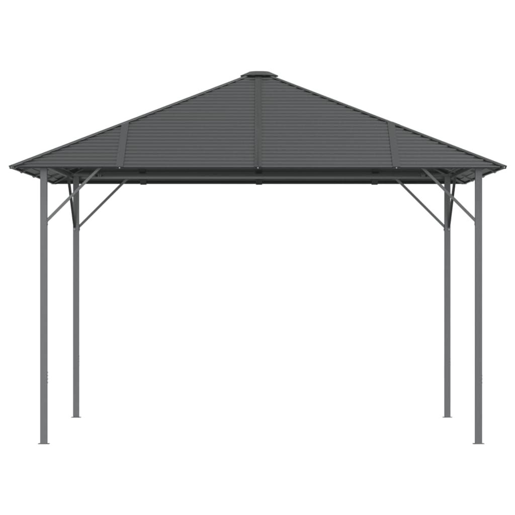 vidaXL Pavillon mit Dach 3x3 m Anthrazit