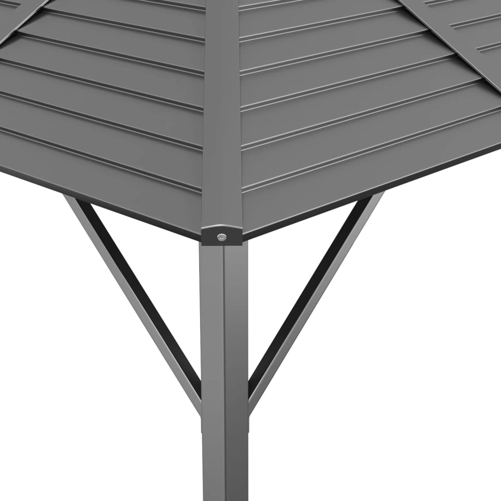 vidaXL Pavillon mit Dach 3x3 m Anthrazit