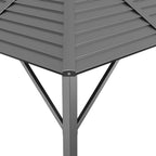 vidaXL Pavillon mit Dach 3x3 m Anthrazit