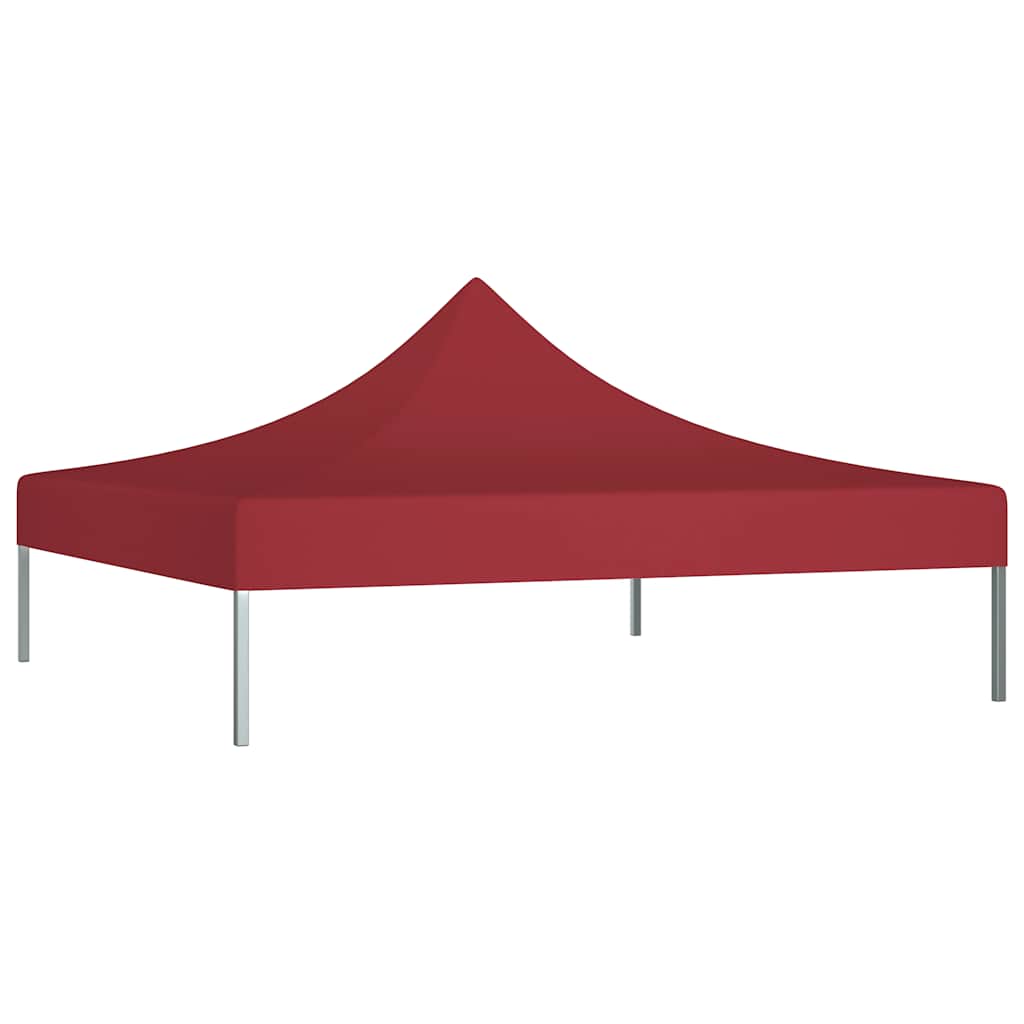 vidaXL Partyzelt-Dach 3x3 m Burgunderrot 270 g/m²