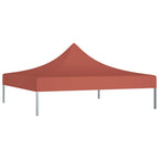 vidaXL Partyzelt-Dach 3x3 m Terrakotta-Rot 270 g/m²
