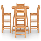 vidaXL 5-tlg. Gartenbar-Set Massivholz Akazie
