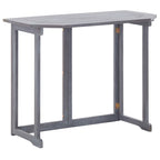 vidaXL 2-tlg. Bistro-Set Massivholz Akazie Grau