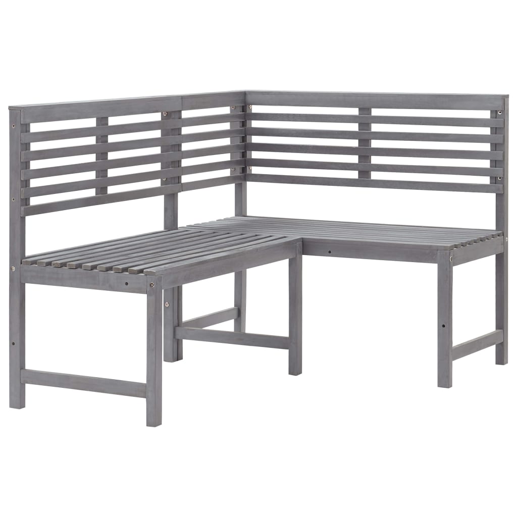 vidaXL 2-tlg. Bistro-Set Massivholz Akazie Grau