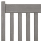 vidaXL 5-tlg. Garten-Essgruppe (150–200) x 100 cm Massivholz Akazie Grau