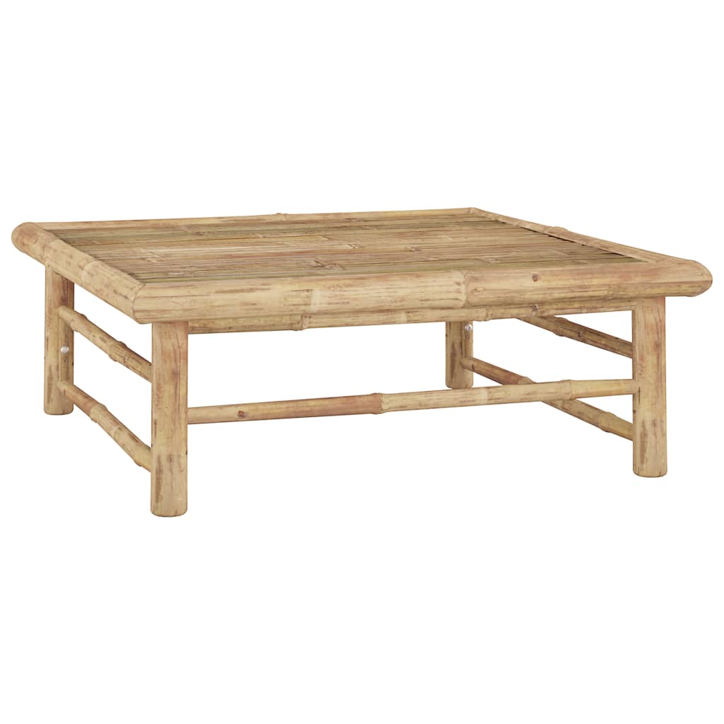 vidaXL 10-tlg. Garten-Lounge-Set mit Dunkelgrauen Kissen Bambus