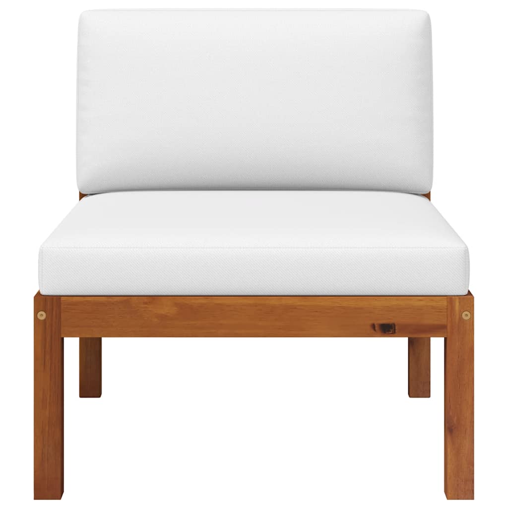 vidaXL 3-tlg. Garten-Lounge-Set mit Kissen Holz Akazie & Seil