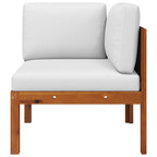 vidaXL 2-teiliges Garten-Lounge-Set mit Kissen Holz Akazie & Seil